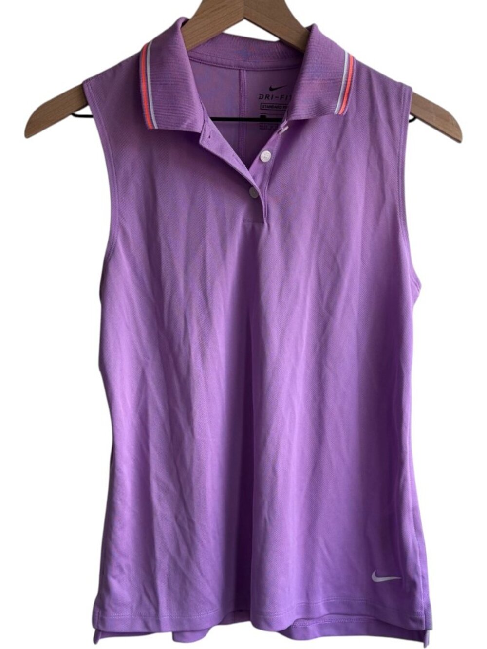 Nike collared tank top purple Small